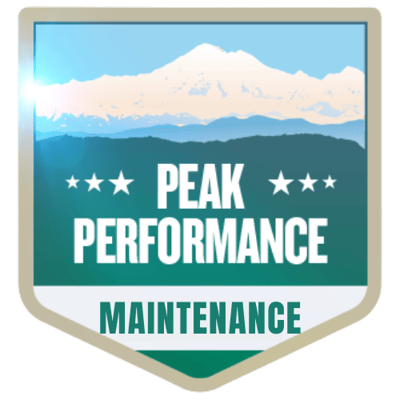 Peak Performance Maint Badge