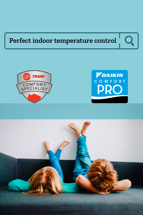 Perfect  Indoor Temperature Control with Kids bare feet on wall