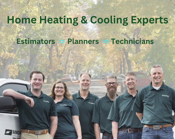 Andgar Mechanical, LLC representative team of home heating estimators, planners and technicians